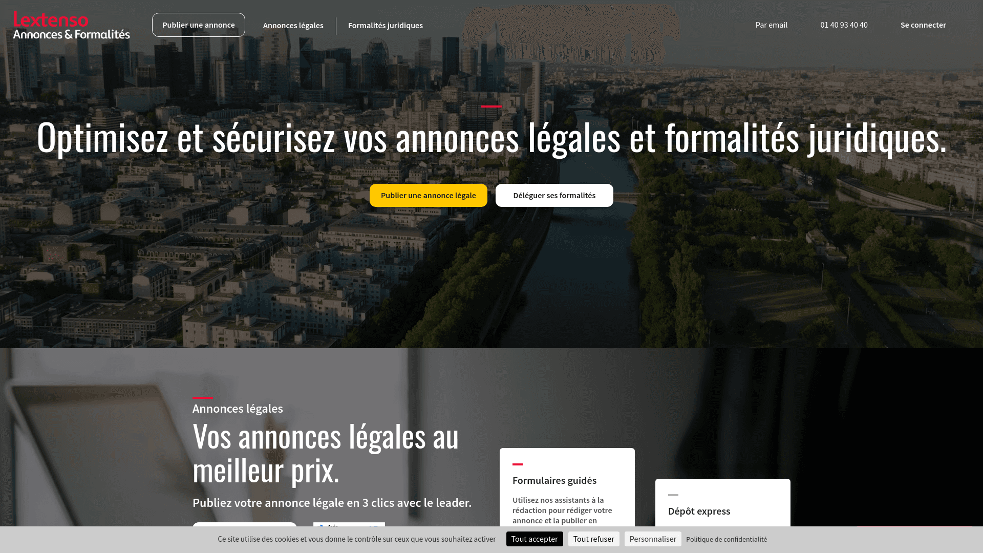 Lextenso annonces et formalités